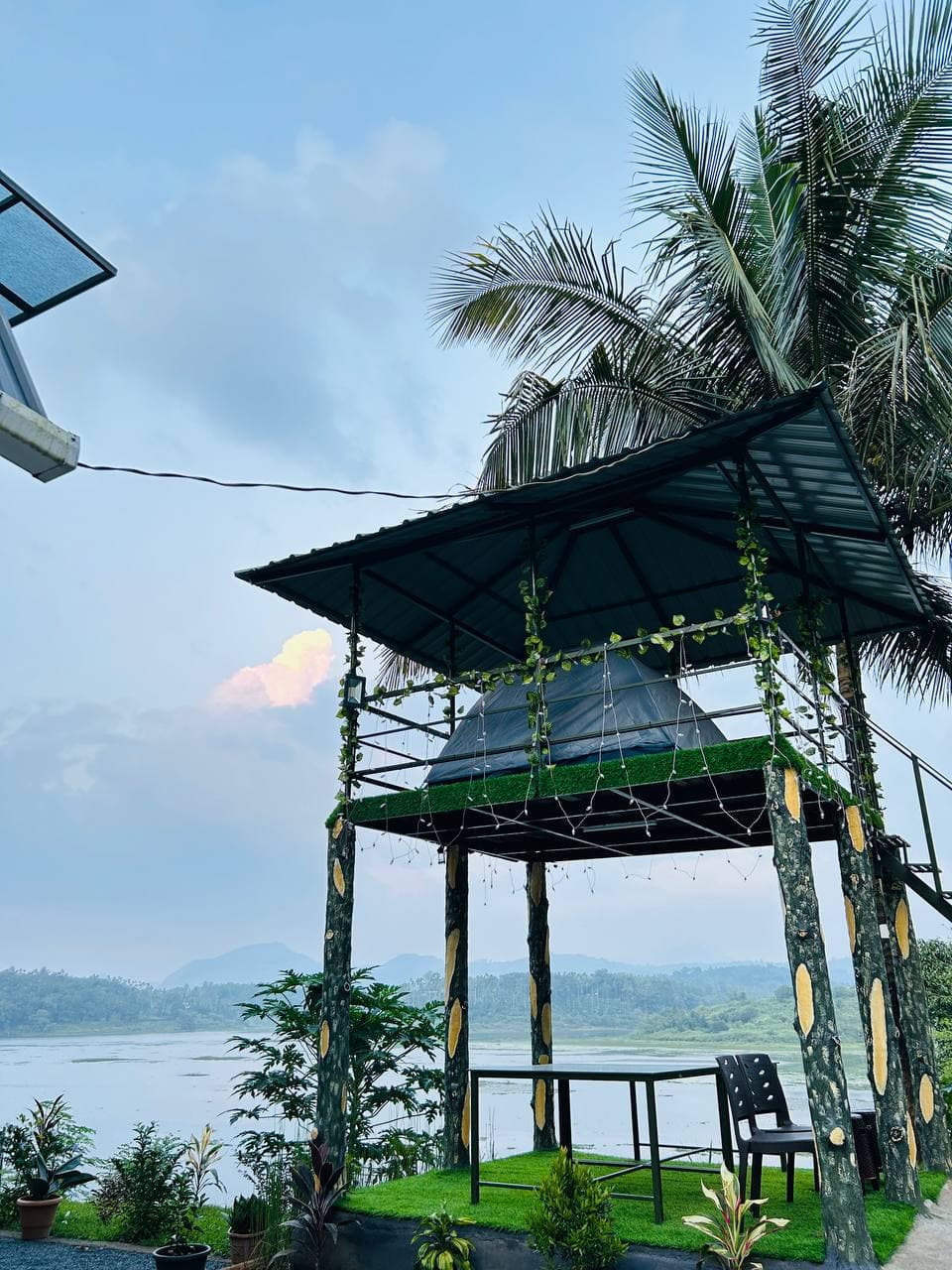 Lakeside swing